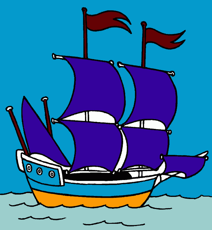 nave pirata da colorare