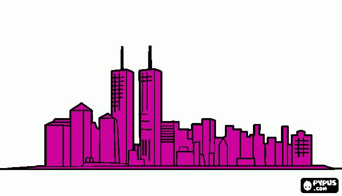 new york da colorare
