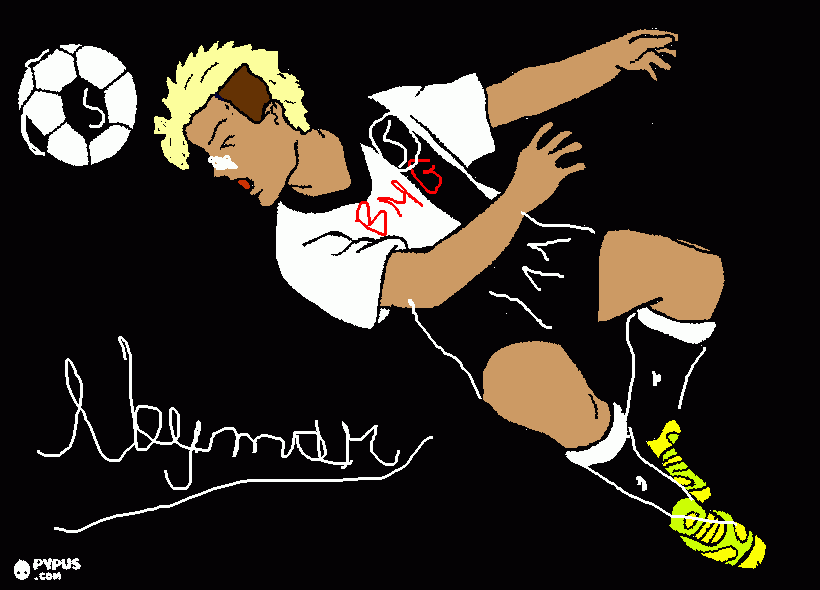 neymar da colorare