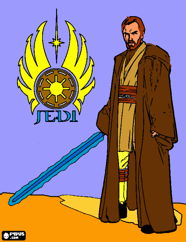 obi one kenobi da colorare