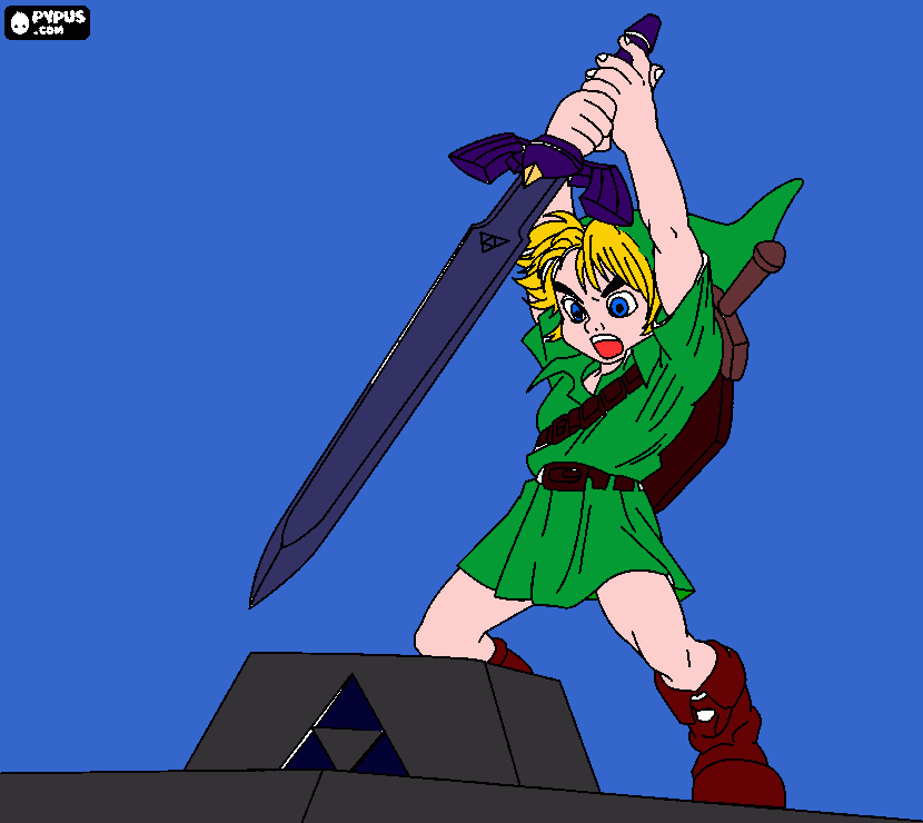 ocarina of time da colorare