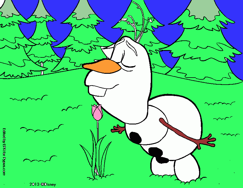 OLAF da colorare