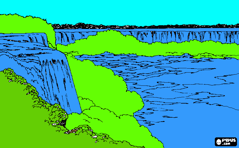 paesaggio fantastico da colorare