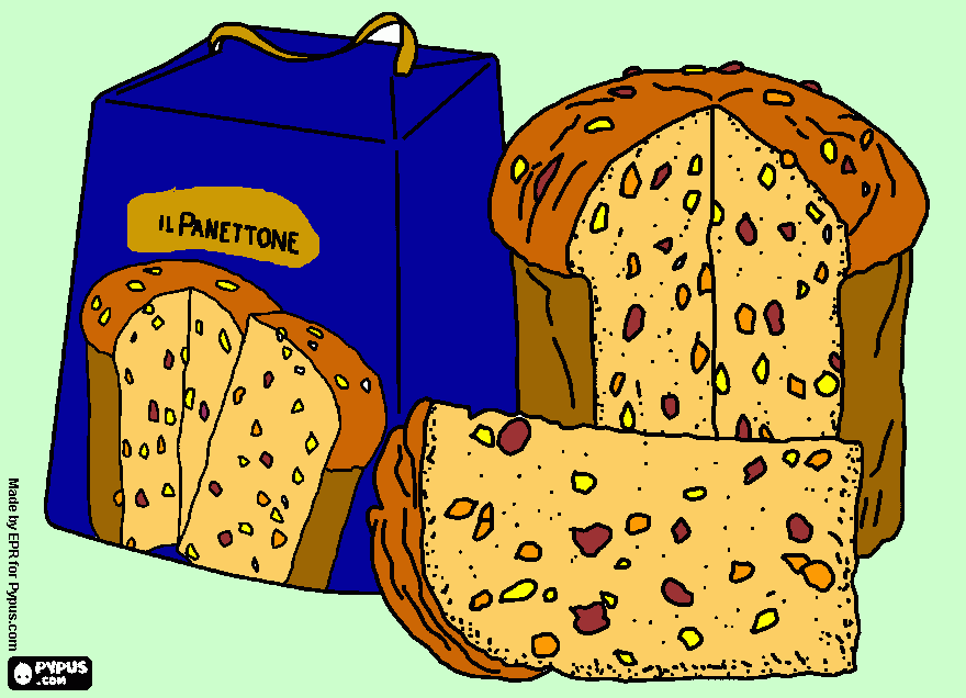 Panettone da colorare