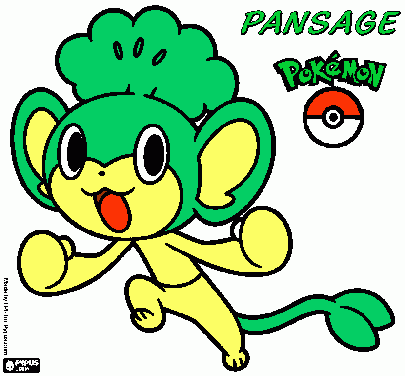 pansage da colorare
