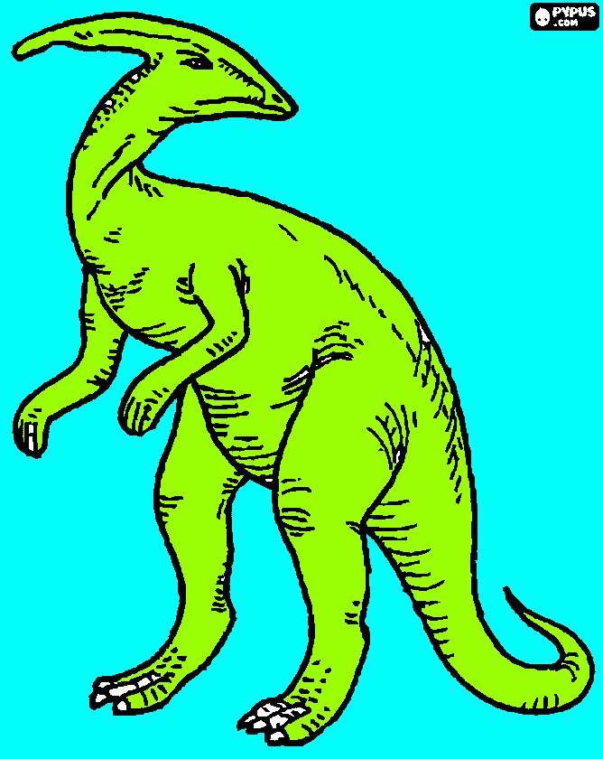 parasauro da colorare