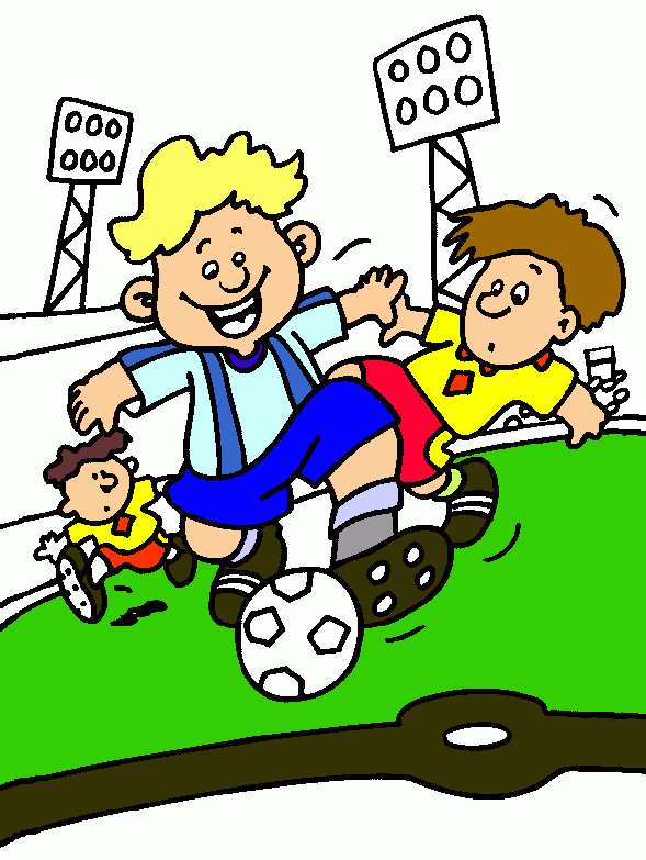 partita di calcio da colorare