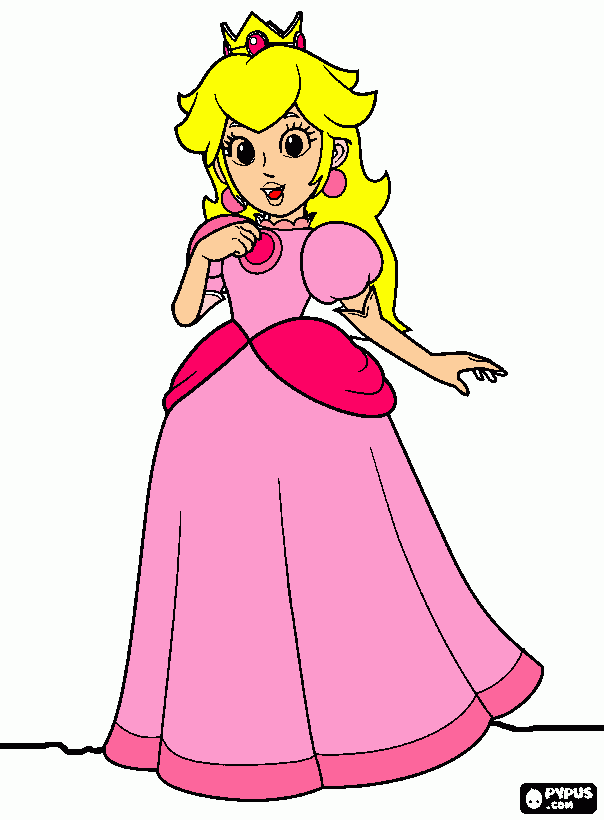peach da colorare