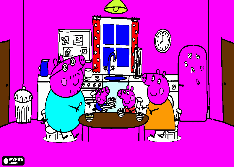 pepa pig da colorare