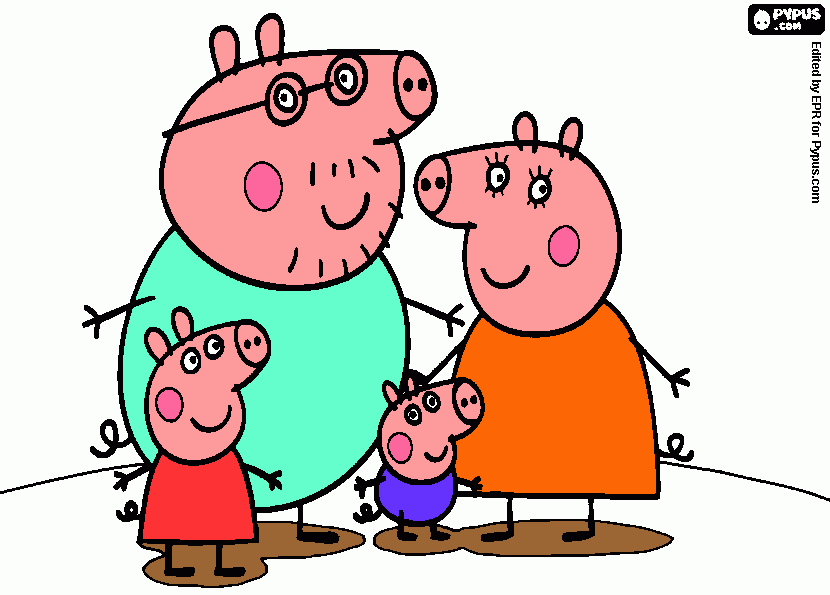 peppa by Sofia e Anna da colorare