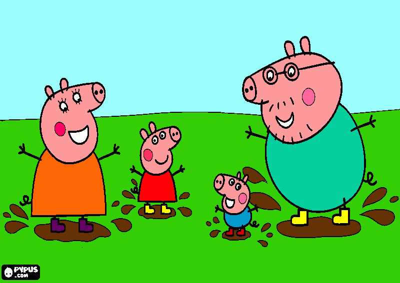 Peppa Pig per Ginetta da colorare
