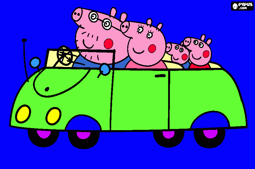peppa pig tutta intera da colorare