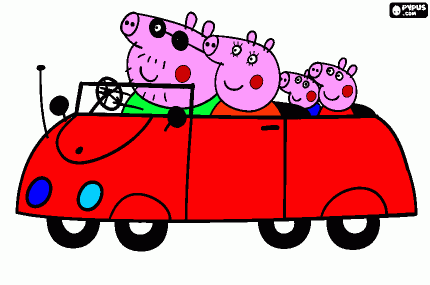 peppa pyg da colorare