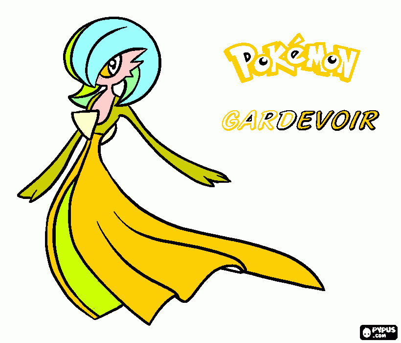 Per mamma Pokemon Gardevoir da colorare