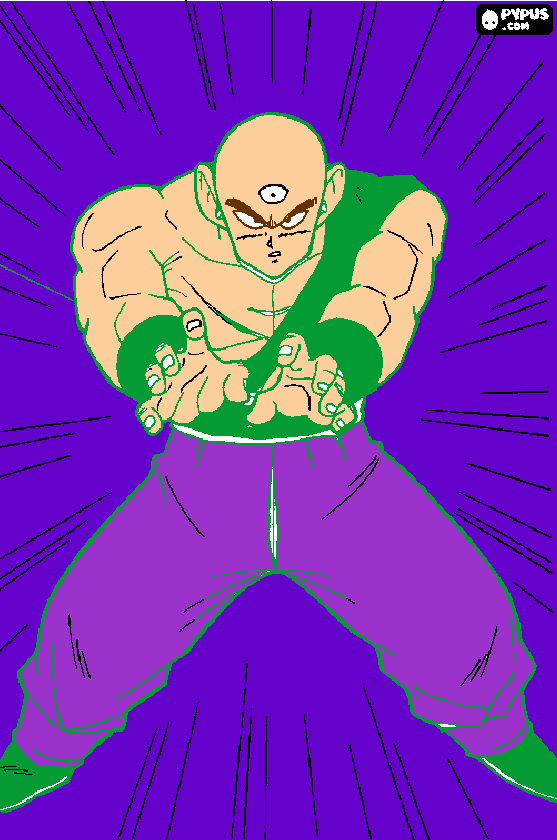 personaggio dragonball da colorare