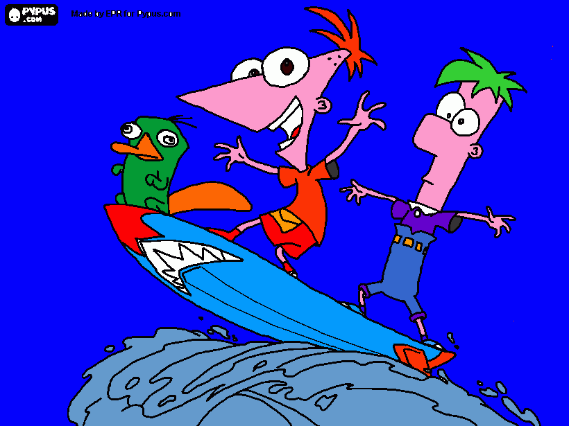 phineas-3 da colorare