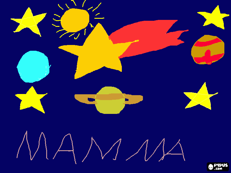 pianeti da colorare