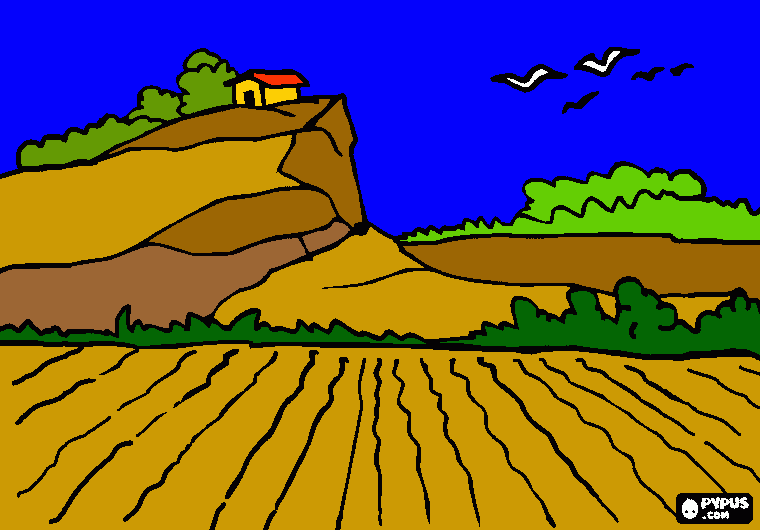 pianura da colorare