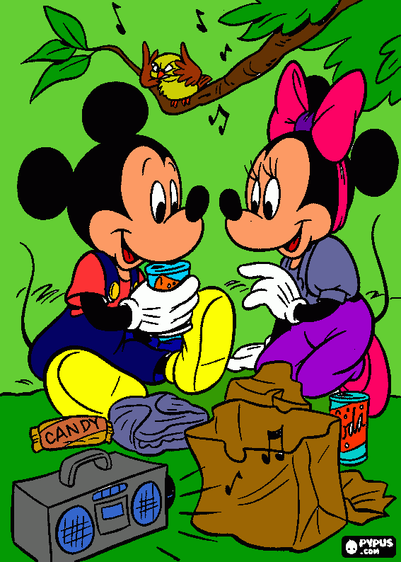 pic nic da colorare