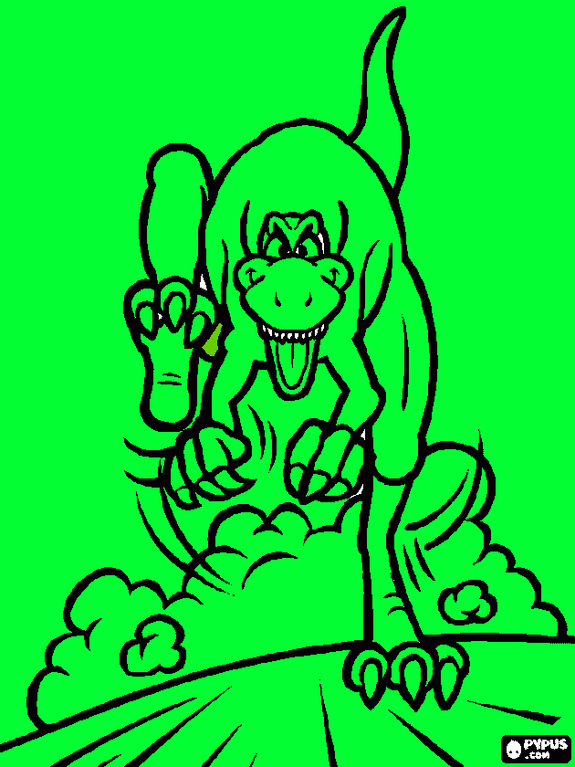 piccolo dino da colorare