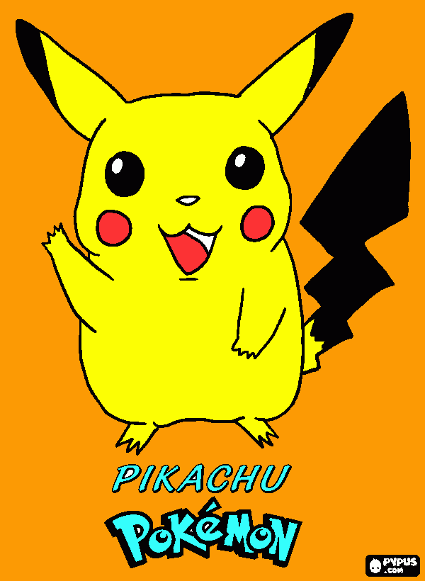 pika pika da colorare