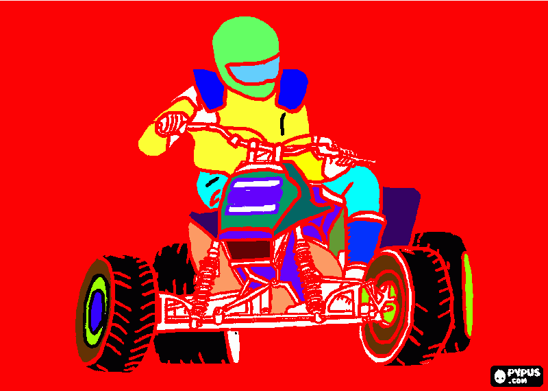 pilota con cart da colorare