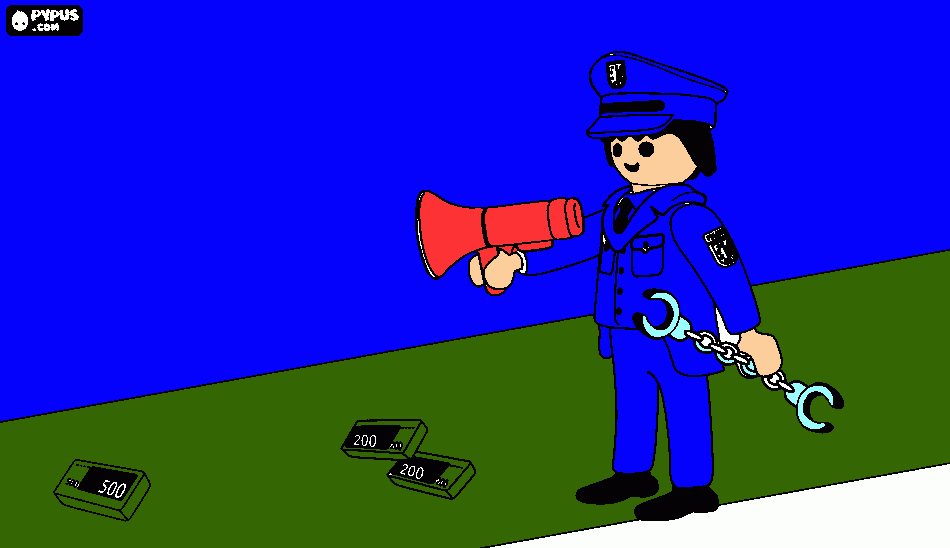 police da colorare
