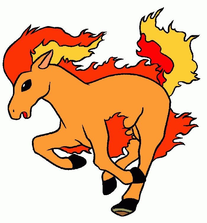 ponyta,lexy da colorare