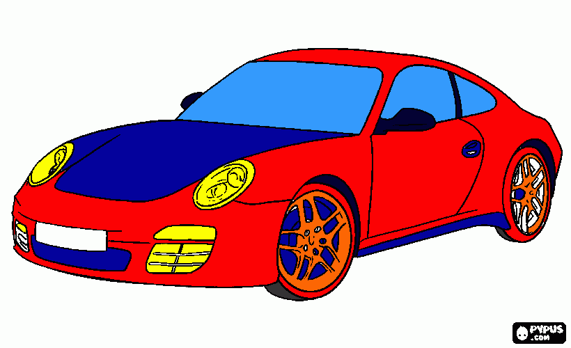 porche da colorare
