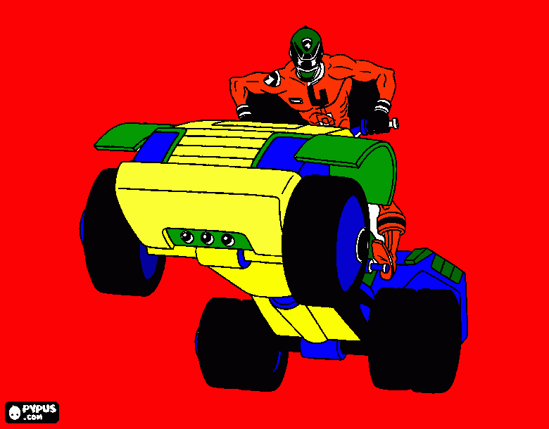 Power ranger samurai da colorare