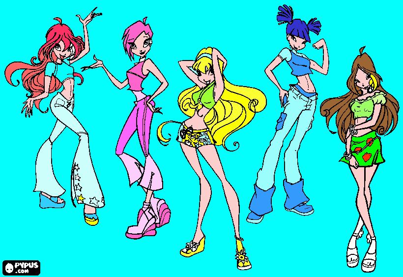 Primo disegno Winx da colorare