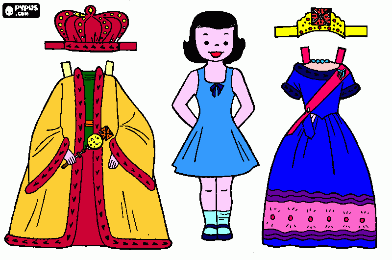 principessina reginetta da colorare