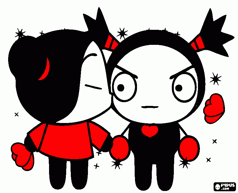 PUCCA E GARU da colorare