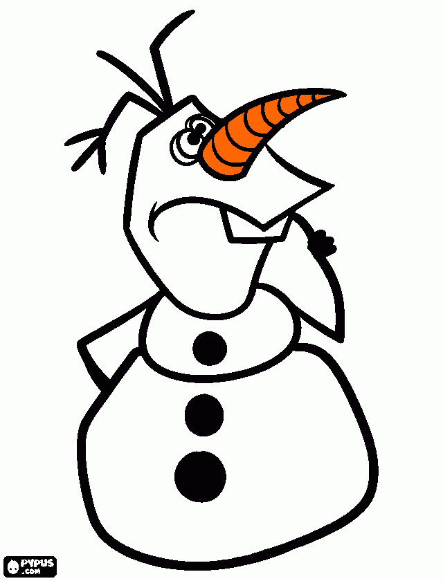 questo è olaf da colorare
