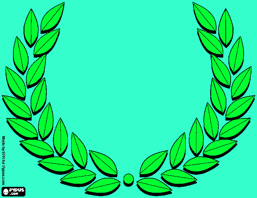 Rametto di ulivo da colorare