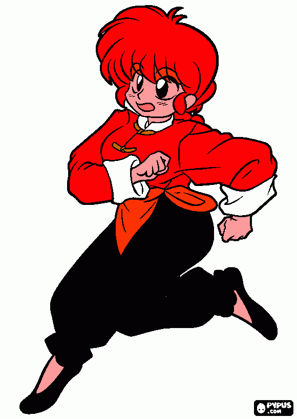 ranma da colorare