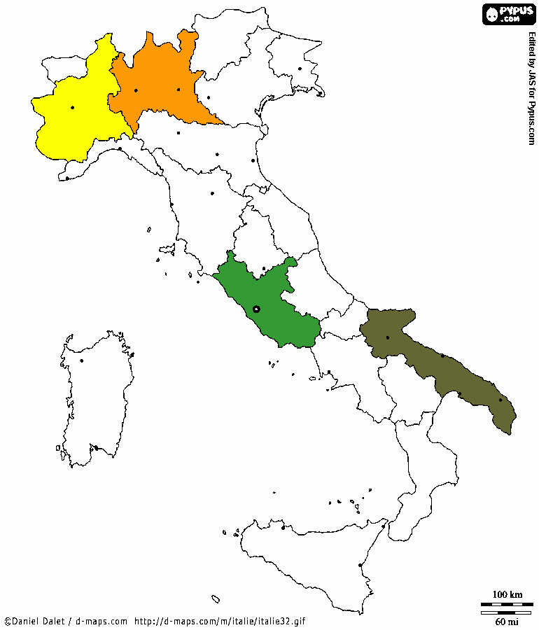 regioni zutessa da colorare