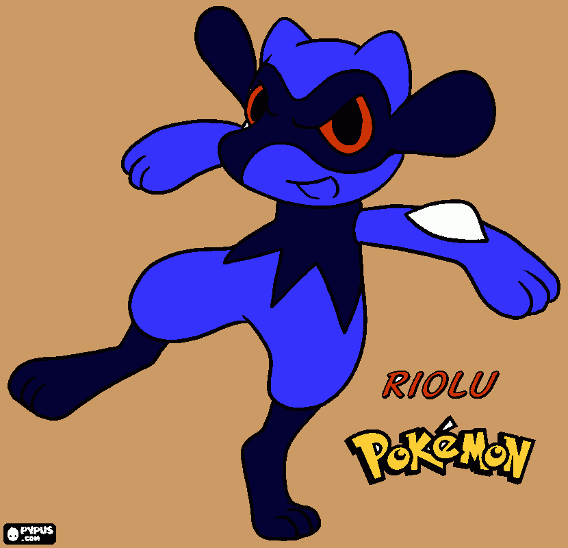 riolu da colorare