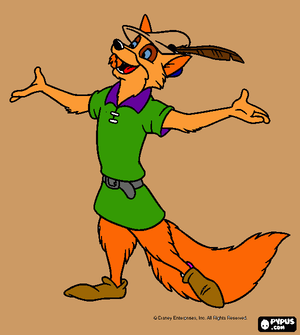 robin hood da colorare