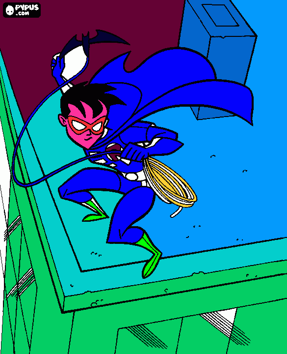robin da colorare
