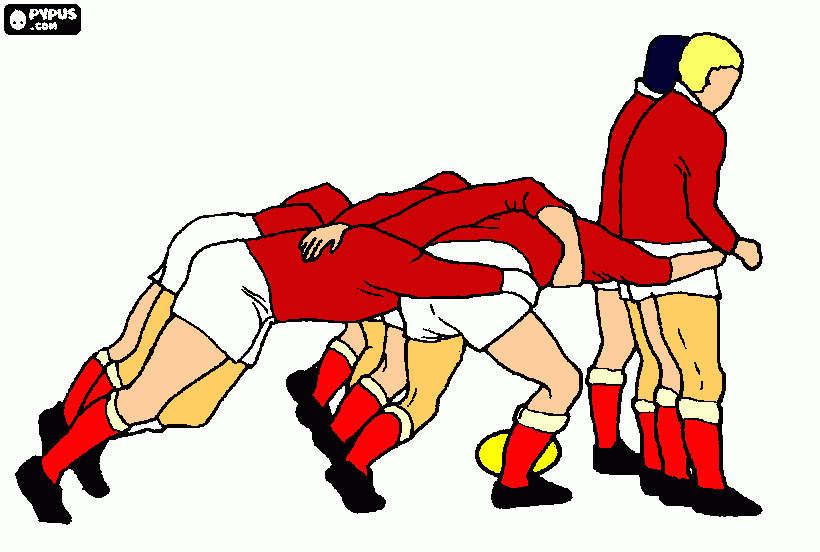 rugby da colorare