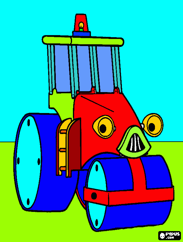 rullo compressore da colorare
