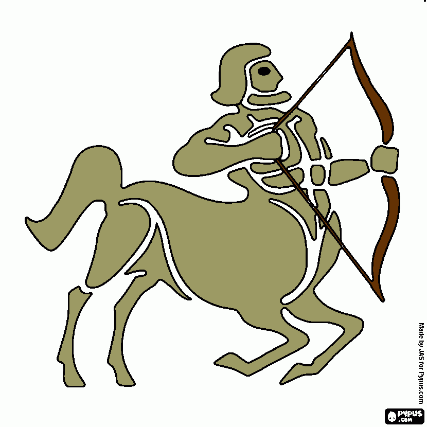 sagittario da colorare
