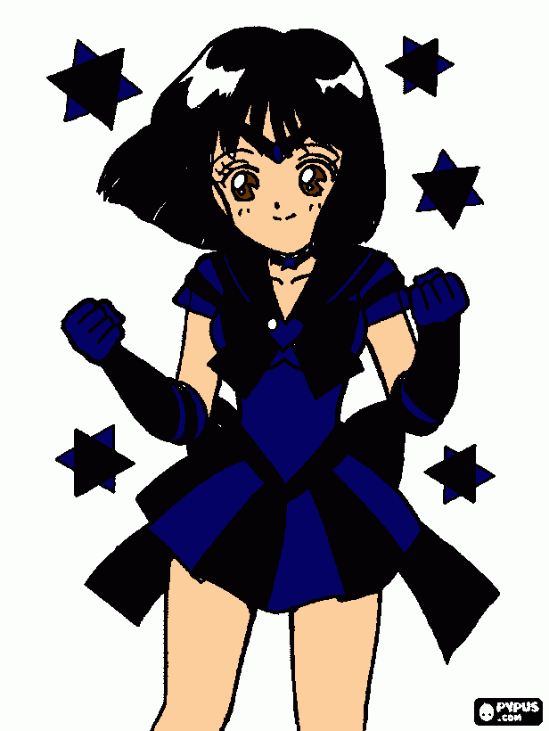 sailor saturn da colorare