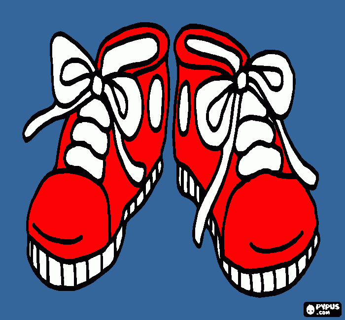scarpe sportive da colorare