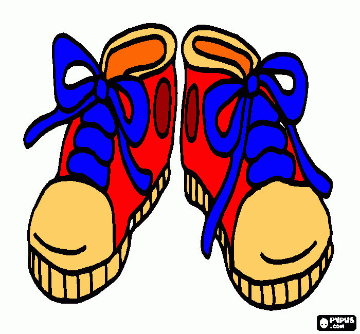 scarpe da colorare
