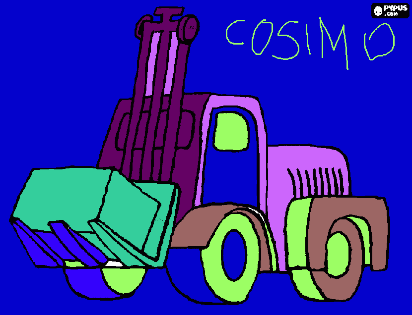scavatore da colorare