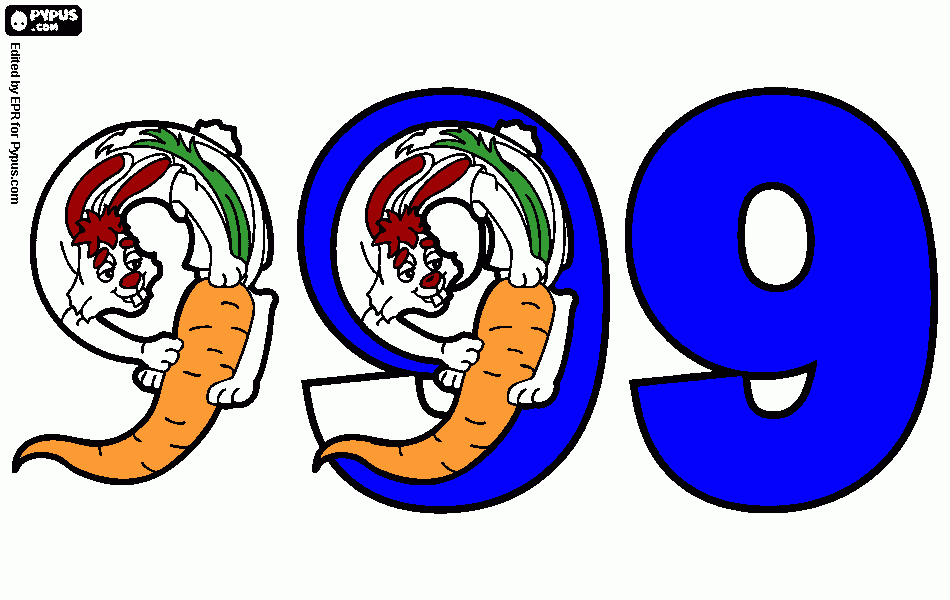 scheda numero 9 buona da colorare