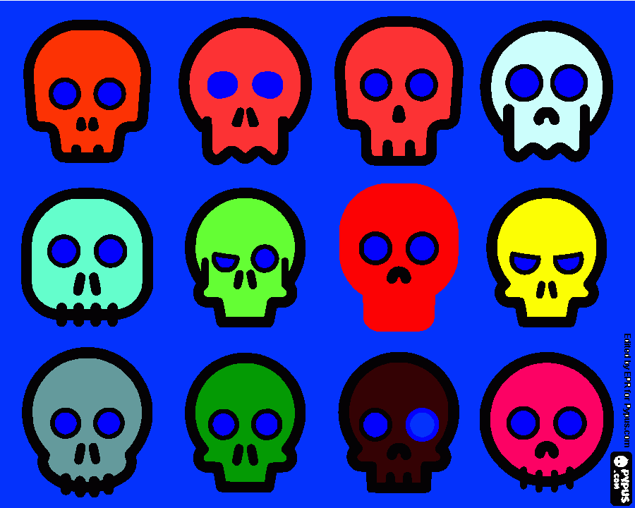 scheletrino color da colorare