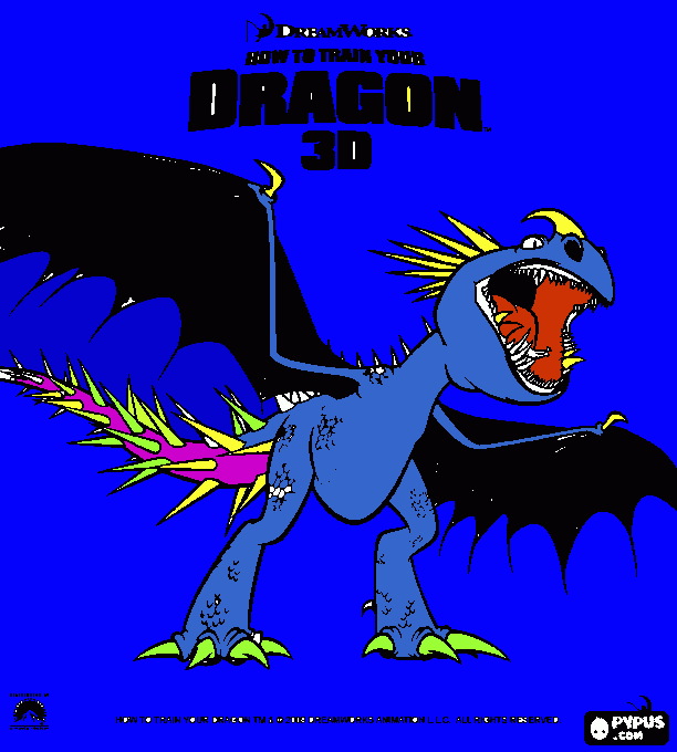 school of dragons da colorare